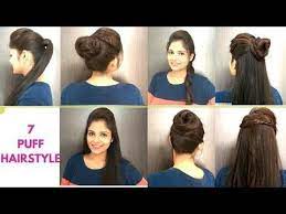7 Everyday Puff Hairstyles For Medium Hair Quick Easy Puff Hairstyles For School College Work Medium Hair Styles Easy Everyday Hairstyles Hair Styles