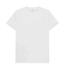 White Plain Organic T Shirt Pakaian Pria Baju Kaos Desain Pakaian