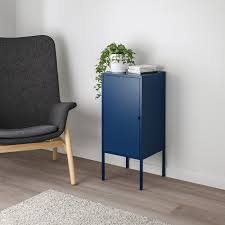 Ikea Lixhult Schrank Kasten Metall Dunkelblau Kuchenschrank Esszimmerschrank Ikea