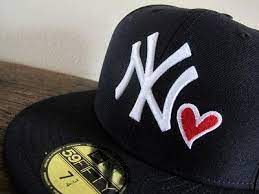 New Era Black New York Yankees Heart 59fifty Fitted Hat