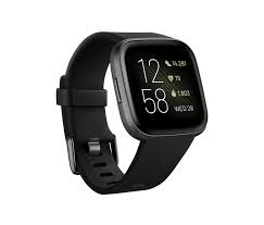 Fitbit Versa 2 Smartwatch Black Carbon Aluminum Smart Watch Fitbit Fitness Tracker
