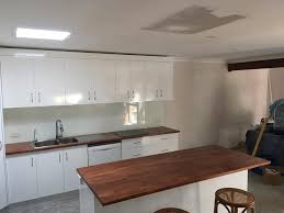 Check out our kitchen sinks. Brisbane Timber Benchtops Kitchen With Parawood Benchtop Stained Dark Facebook