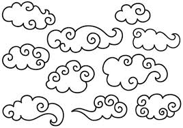 Download Free Chinese Clouds Vectors Cloud Drawing Pop Art Drawing Cloud Vector