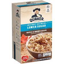 Among the usda testing of orac values for foods, almost no brand names were provided. Quaker Oatmeal Lower Sugar Maple Brown Sugar Instant Oatmeal 10 Packets Hy Vee Aisles Online Grocery Shopping