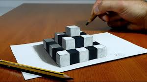 Every day new 3d models from all over the world. 3d Trick Art On Paper Chess Pyramid Youtube