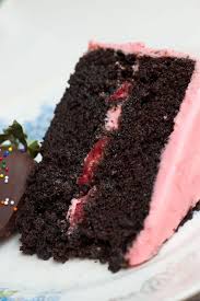 Heat Oven To 350 F Grease And Flour Two 9 Inch Round Cake Pans In The Bowl Of A Stand Mixe Dark Chocolate Cakes Strawberry Cakes Strawberry Cream Cheese Icing