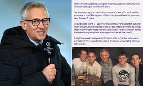 See more ideas about sports news, tv presenters, sports presenters. Gary Lineker To Step Down As Bt Sport S Presenter For Champions League Coverage After This Weekend Daily Mail Online