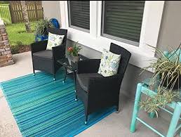 Patioroma 3pc Patio Outdoor Rattan Furniture Set Cushioned Garden Table And Chairs With Gray Cushions Black Pe Wicker Rattan Outdoor Furniture Garden Table And Chairs Backyard Garden Layout