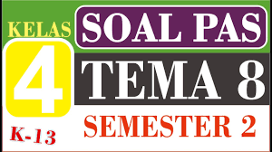 Soal Uas Kelas 4 Tema 8 Kurikulum 2013 Semester 2 Revisi Youtube