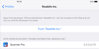 Below the enterprise app heading, tap the developer of the app you are trying to. Untrusted Enterprise Developer Message Readdle Knowledge Base