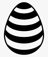 Look at free egg clipart eggs food. Easter Egg With Black And White Straight Stripes Easter Egg Png White Free Transparent Clipart Clipartkey
