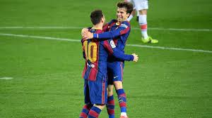 Riqui puig of fc barcelona conducts the ball during the copa del rey fourth round second leg match. Lionel Messi Inspired Barcelona Extend Winning League Run To Seven Games Eurosport