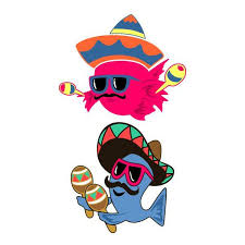 Download Fiesta Fish Wearing Sombrero Cuttable Design Apex Embroidery Designs Monogram Fonts Alphabets
