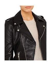 Minimalist Biker Jacket Pebbled