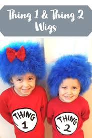 Easy Diy Thing 1 And Thing 2 Wigs For Kids