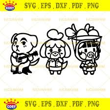 Slider Isabelle And Daisy Mae Bundle Svg Animal Crossing Cute Svg Digital Download