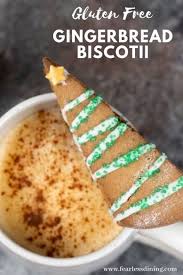 This Crunchy Gluten Free Gingerbread Biscotti Recipe Is So Easy To Make Decora Gluten Free Gingerbread Gluten Free Holiday Recipes Gingerbread Biscotti Recipe