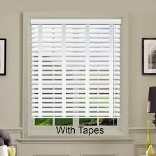Learn how to use wood blinds with cloth tape from blindsgalore. Cheapest White Faux Wood Venetian Blinds With Tapes Just Blinds