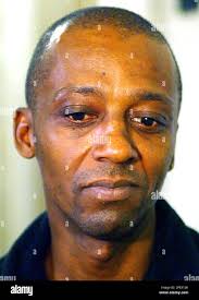 Richard George, a former U.S. soldier and barkeeper in the West Berlin  discotheque "La Belle", one of the victims of the bombing, is seen after  the pronouncement of judgement of the La