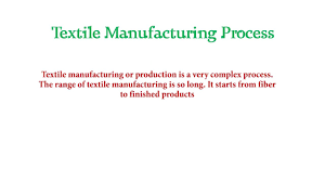 Flow Chart Of Textile Manufacturing Youtube