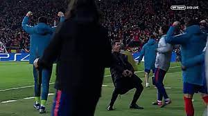 'diego simeone auditions for a leading role in the next quentin tarantino film,' hoots matt byron. Diego Simeone S Hilarious Celebration Gif By Nanook Gfycat