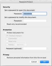 If you can't edit the document, use method 1, 2 or 3 to remove protection. Password Protecting And Encrypting Ms Word Files Mac Technology Services