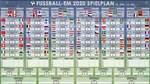 Das sind die austragungsorte und stadien. Em 2020 Termine Im Uberblick Spielplan Gruppen Teilnehmer Tickets Fussball