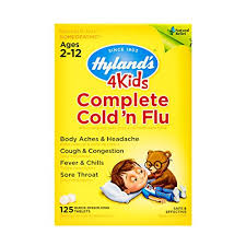 Kids Cold And Flu Relief Tablets By Hylands 4kids Complete Cold N Flu Natural Homeopathic Relief Of Cold And Flu 125 Count