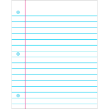Notebook Paper Wipe Off Chart
