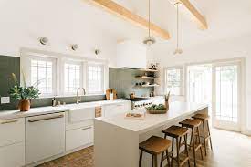 This Pasadena Kitchen Is Now Open And Airy Thanks To One Structural Change Tall Kitchen Cabinets Kitchen Style Kitchen Ceiling