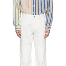 Extra 50% off sale styles. Jw Anderson Off White Patched Jeans Jw Anderson