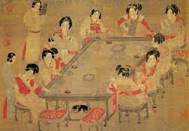 中国十大传世名画 唐 张萱 周昉 唐宫仕女图 博谈网 chinese art painting painting ancient paintings