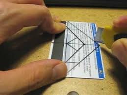 Today, we need our smartphone more than wallet for transaction. Diy Iphone Holder Tutorial Using One Credit Card Credit Card Crafts Membership Card Diy Iphone Stand
