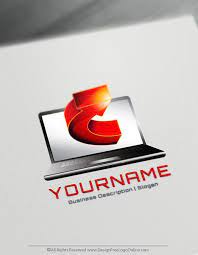 Design Your Own Online Computer Logo Online Technology Logo Maker Computer Logo Create Logo Design Online Logo Design
