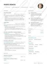 10 Video Editor Resume Examples Writing Guide 2019 Resume Examples Resume Design Layout Guided Writing
