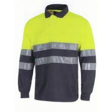 Camisueter Tipo Polo Con Cintas Reflectivas Para Mayor Visibilidad Y Reduccion De Accidentes Viales Long Sleeve Tshirt Men Mens Tops Mens Tshirts