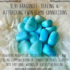 Blue Aragonite Is A Powerful Amplifier For Energy Making It A Very Potent Stone Of Manifestation Also Tied Crystals And Gemstones Crystals Spiritual Crystals