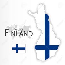 El color blanco representa la nieve y el azul el cielo de finlandia. Finlandia Republica De Finlandia Bandera Y El Mapa Transporte Y Turismo Concepto Ilustraciones Vectoriales Clip Art Vectorizado Libre De Derechos Image 59896188