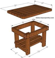 Patio End Table Wood Patio Table Wood Table Diy Diy End Tables