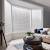 White Living Room White Venetian Blinds