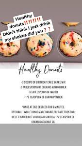 When i received the powder containers i tried googling for shake recipes, but honestly, none looked good to me. Isagenix Birthday Cake Protein Shake Buy It Here Isagenix Shake Recipes Healthy Donuts Herbalife Shake Recipes