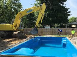 Some designs combine concrete or some other material with the fiberglass. So You Think Installing A Fiberglass Pool Is Easy So Did I Part 2 3 Luxury Pools And Living