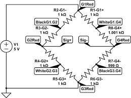3 Wire Load Cells And Wheatstone Bridges From A Bathroom Scale Electrical Engineering Stack Exchange