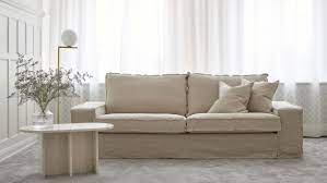 Ikea Kivik 3 Seater Sofa Cover Silver Grey Velvet Bemz In 2021 Ikea Kivik Kivik Sofa Ikea Kivik Sofa