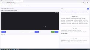This Free Online Tool Lets You Convert Html To Word Docx No Need To Download Or Install Any Software Click To Conver Online Converter Free Online Tools Words