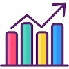 Stock market icons with a chart, bull, bear, foreign vector stock market monitoring icon in dissolved, dotted halftone and undamaged solid versions. 1