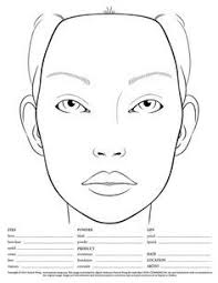 pdf various blank charts the plan makeup face charts