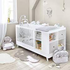 Cot Combination White And Gray L190 Celeste Idee Cameretta Neonato Mobili Cameretta Neonato Cameretta Bambini Idee