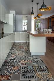 * design your own foxy fix! Kitchen Decor Ideas White Kitchen Grey Floor Tiles