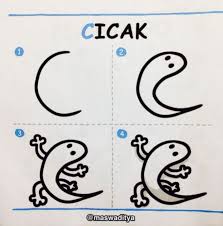Cara menggambar hewan dari huruf. Trensosial Simbol Cicak Buaya Di Tengah Ketegangan Kpk Polri Bbc News Indonesia